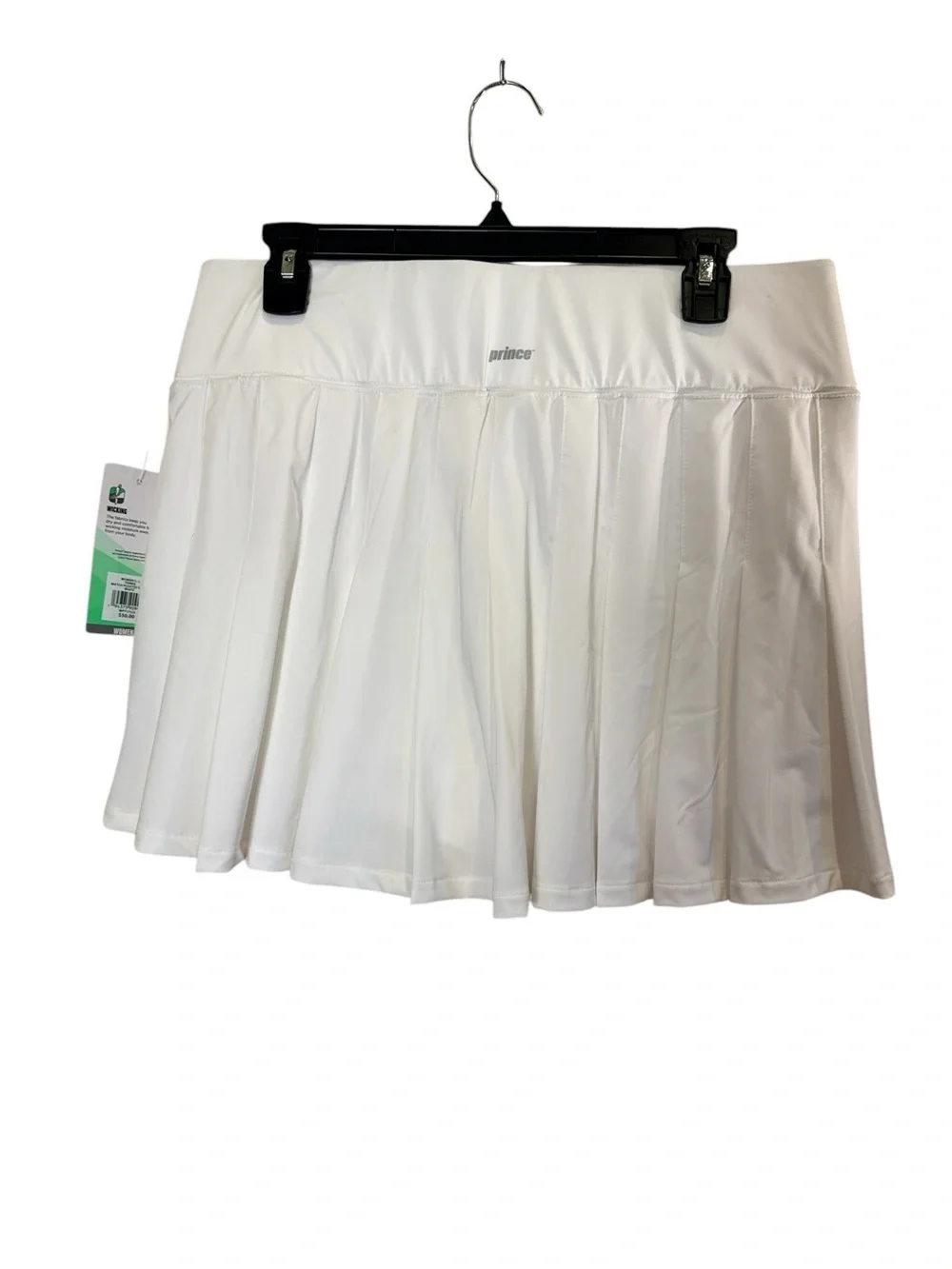 Prince Women's White Pleated Athletic Tennis Prep Pickleball Skort sz L